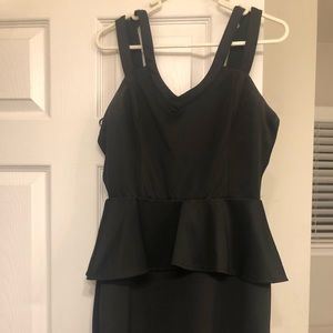 Black cocktail dress